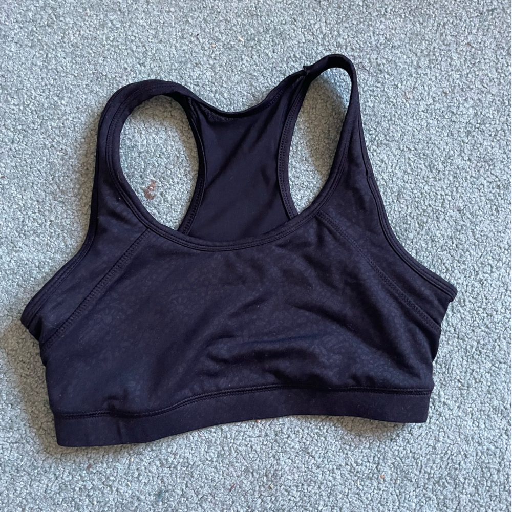 BLACK SPORTS BRA